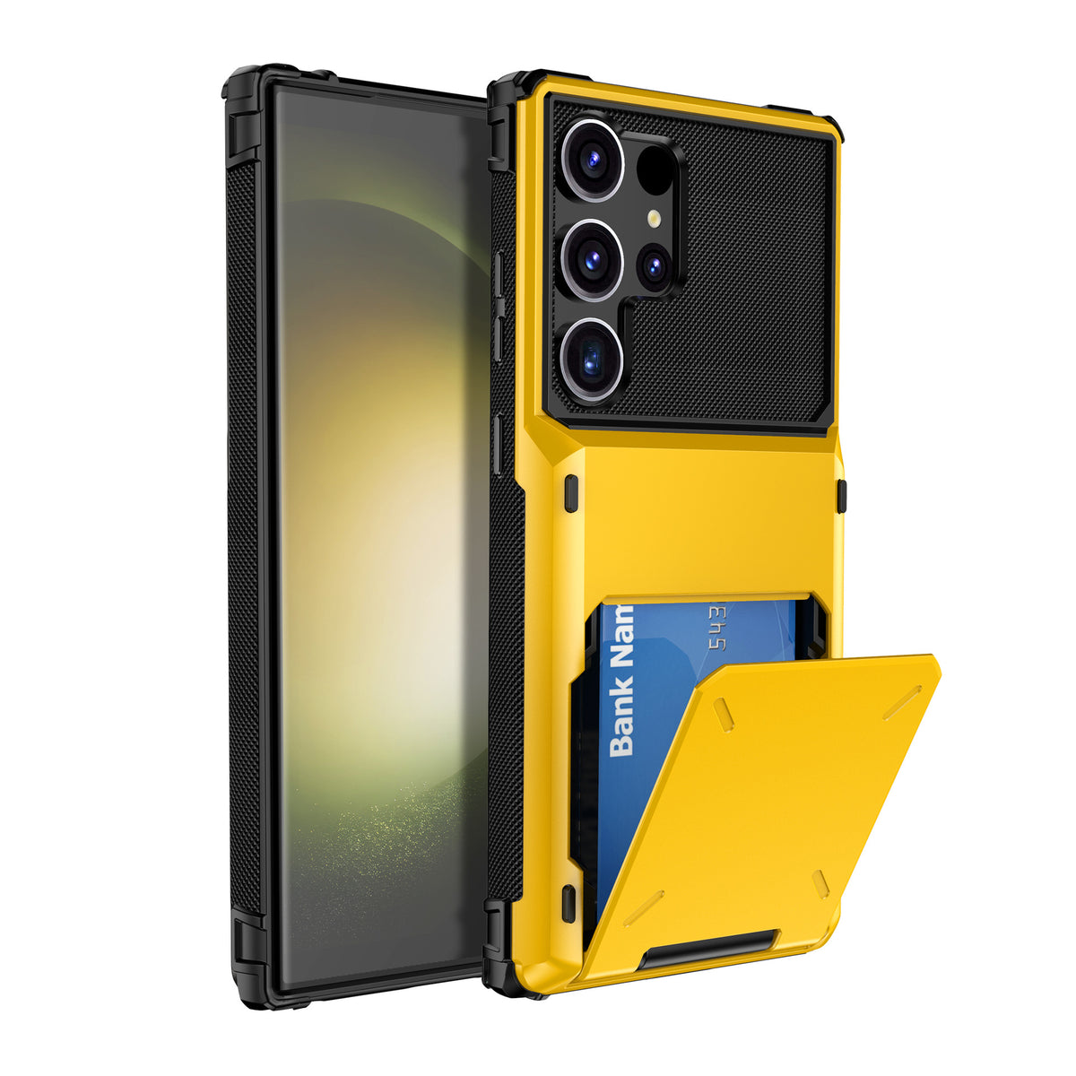 Étui de téléphone à carte à drop résistant à deux en un