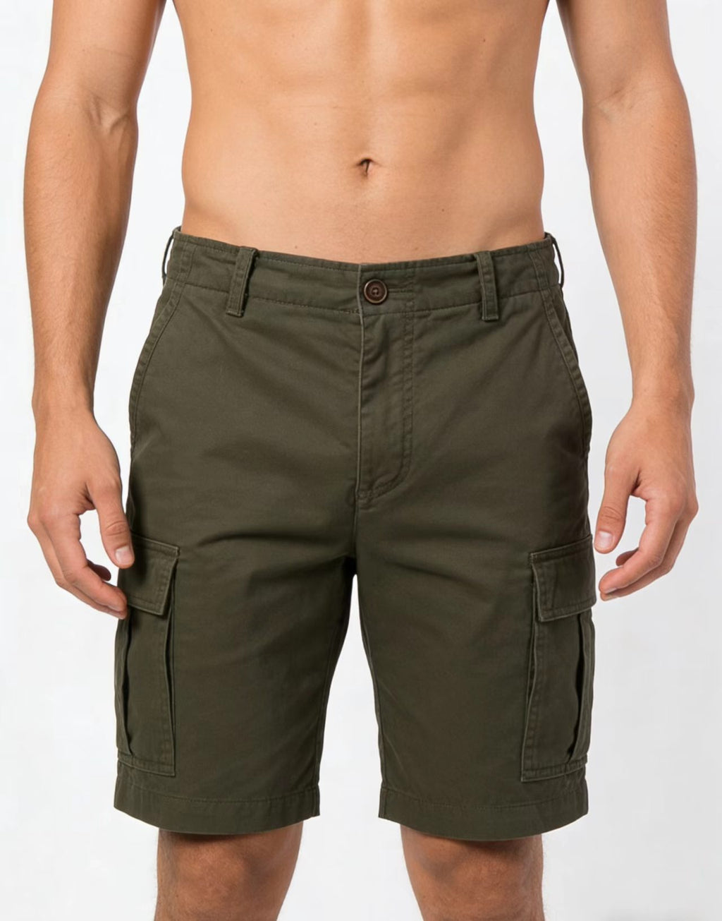 Men's Solid-Colored Casual Shorts