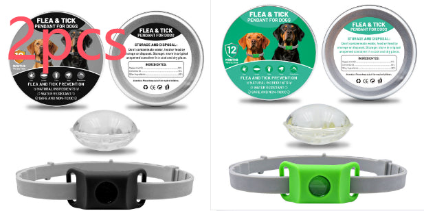 Suit de la capsule de collier de bouton d'insectifuge pour animaux de compagnie
