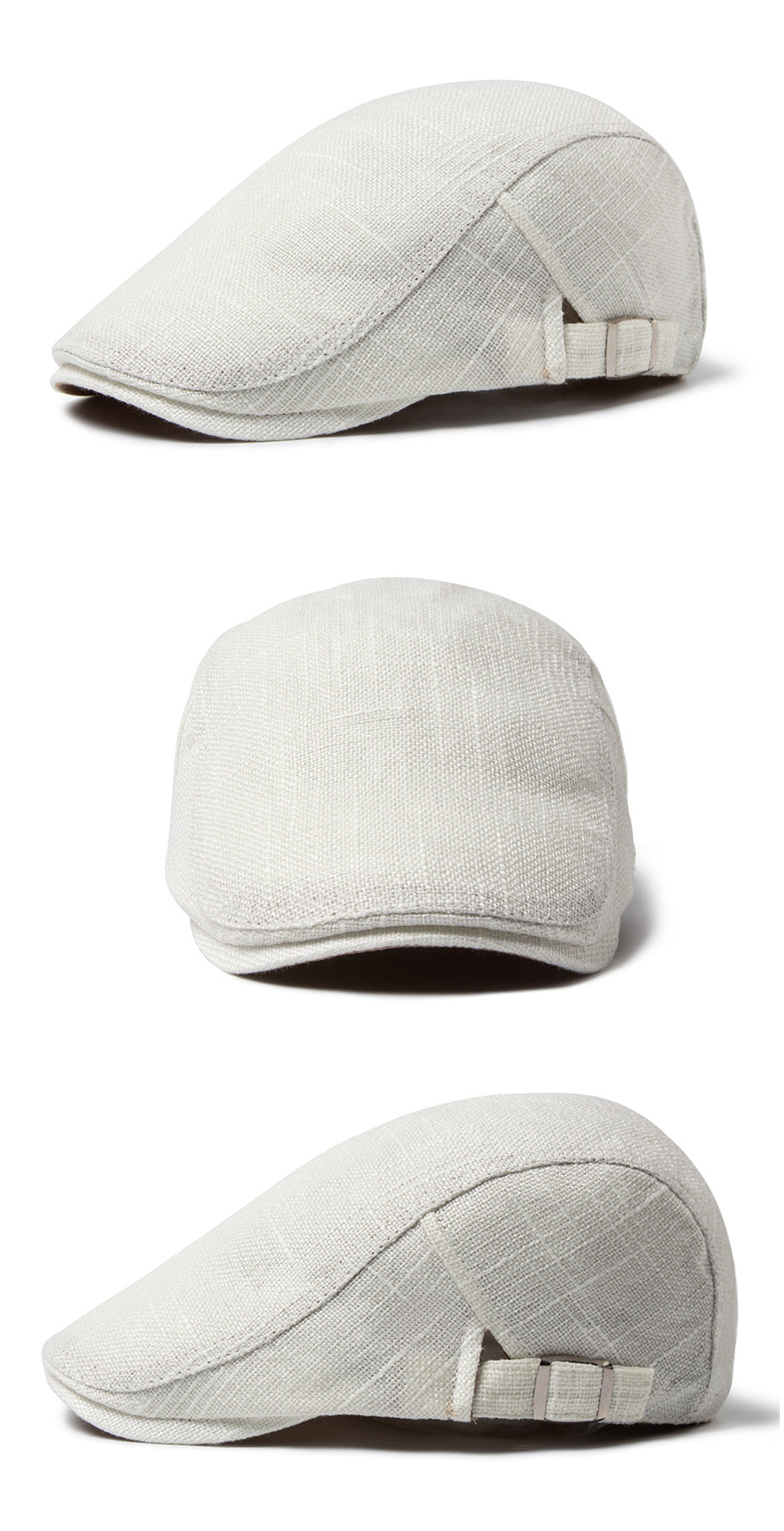 Homme respirant Rétro casual coton et lin Beret