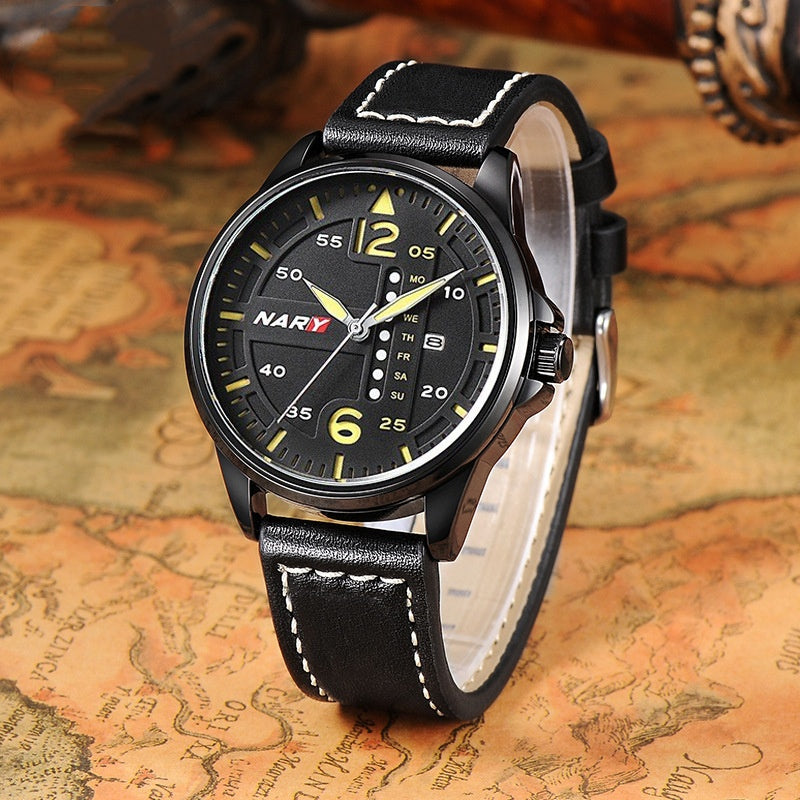 Montre Quartz résistante à l'eau pour hommes