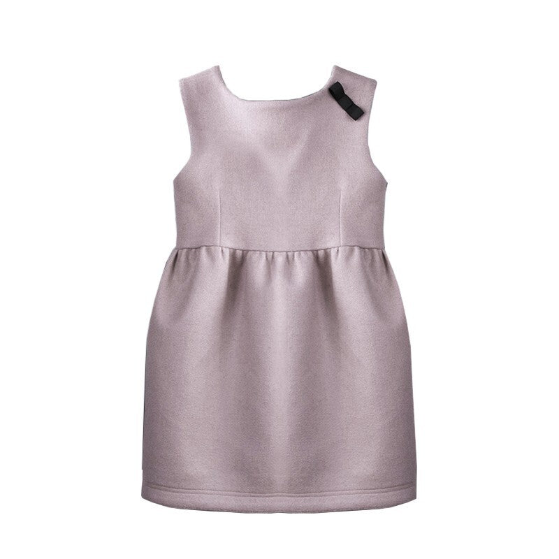 Filles Laine Vest Robe Bébé Poupée Mini Robe Enfants Vintage Printemps Outfit 2-9Y