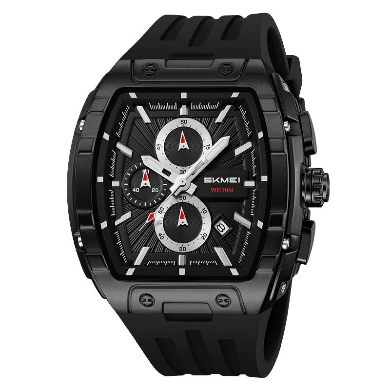 Shishi Mei Multi-fonction Chronographe Montres à trois mains Quartz hommes en forme de barre