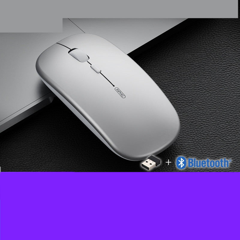 Mouse sans fil de charge de bureau silencieux