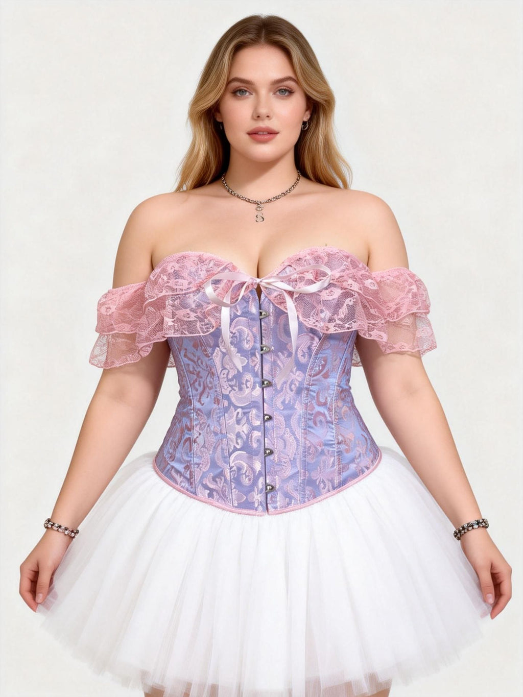 Border Palace Corset Dentelle Sexy Fishbone Soutien-gorge Robe minceur One-Sholder Waist Femme Supp