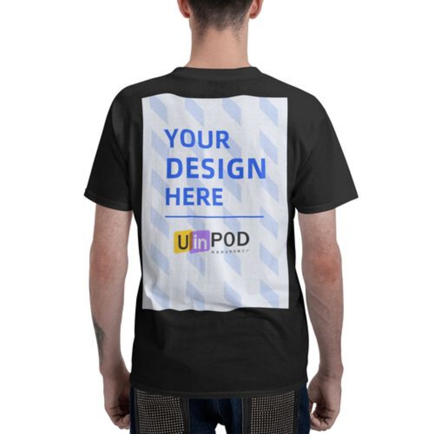 Mexique Hommes Polyester Col d'équipage T-shirt manches courtes réversible