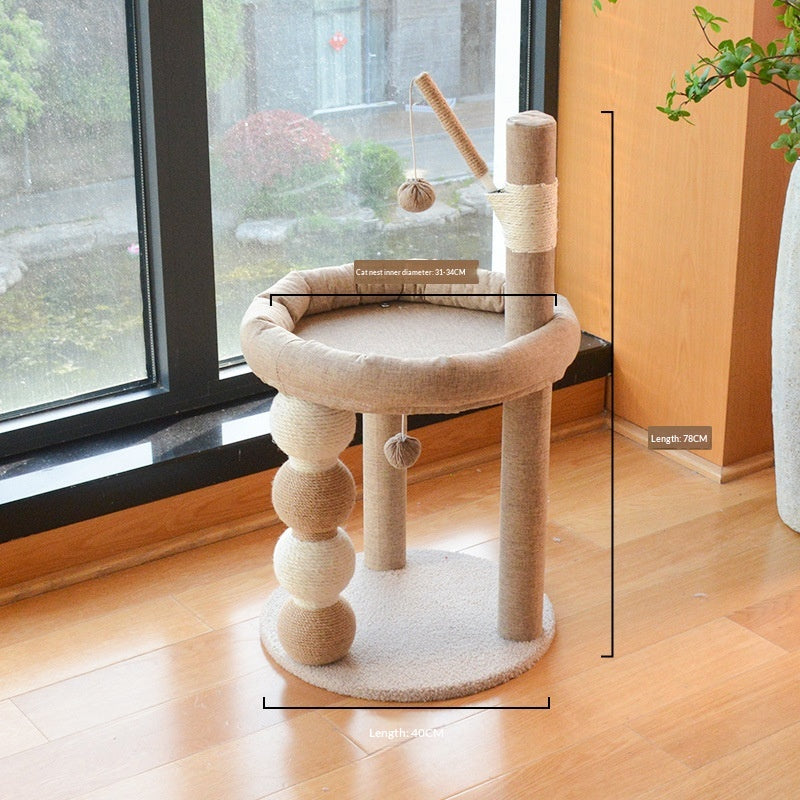 Arbre de chat sisal tout-en-un qui n'enlève pas