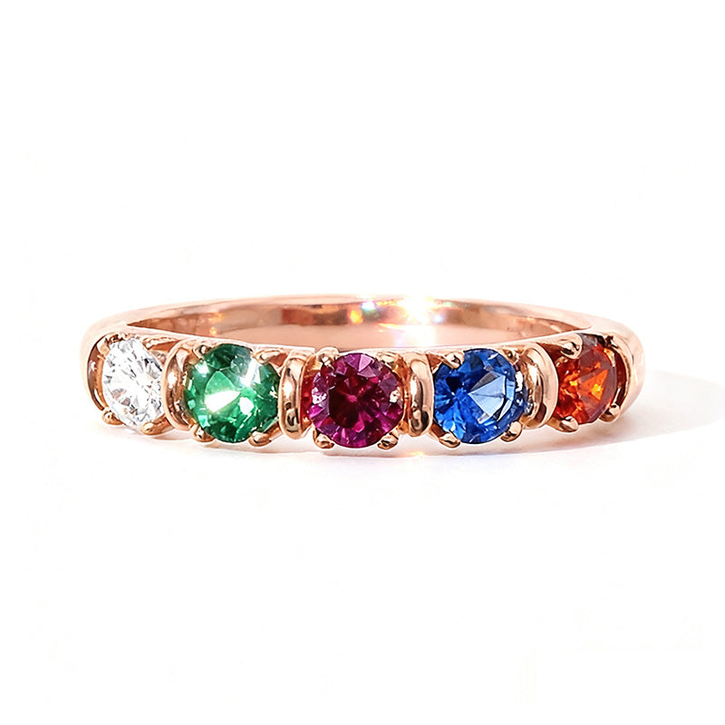 Anneau de Zircon à la mode et tendance