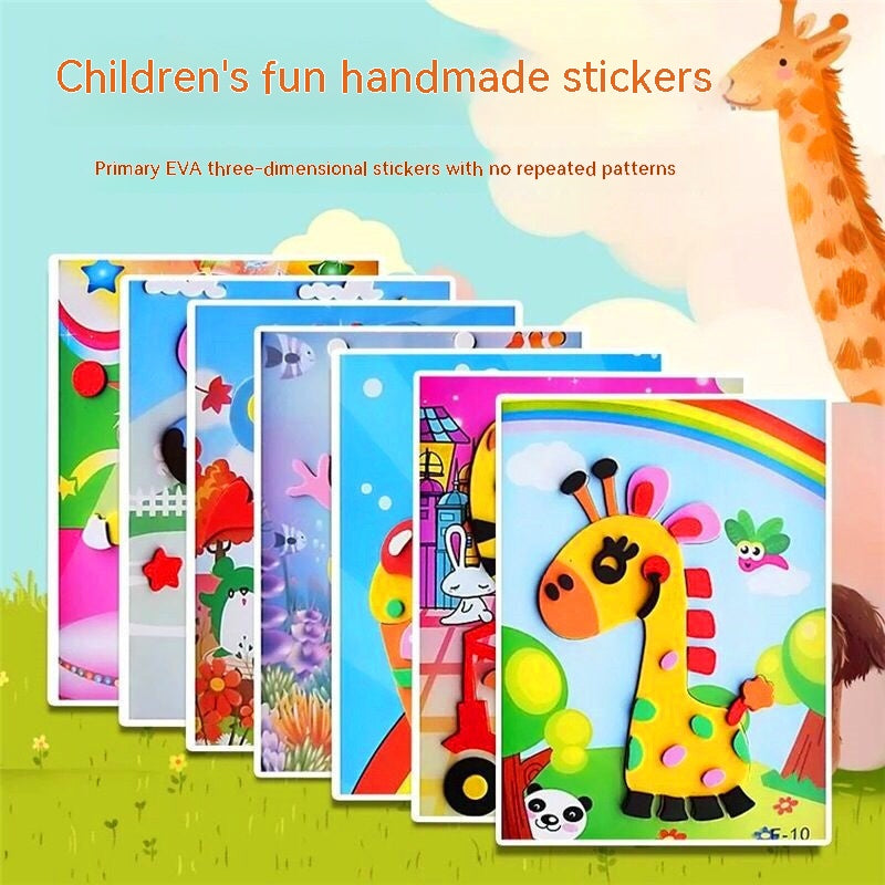 Stickers 3D imprimé créatif pour enfants