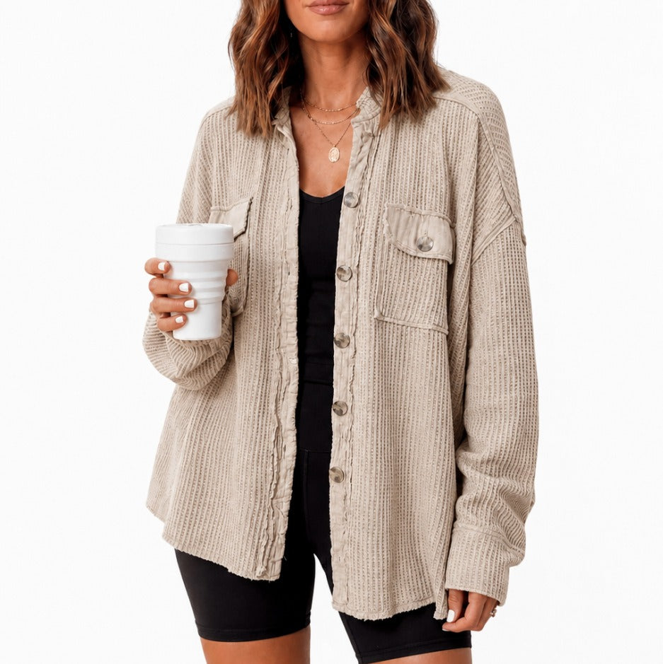 Veste de cardigan pour femmes à manches longues à l'automne
