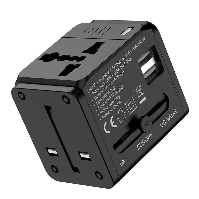 Adaptateur universel de port USB double chargeur multifonction