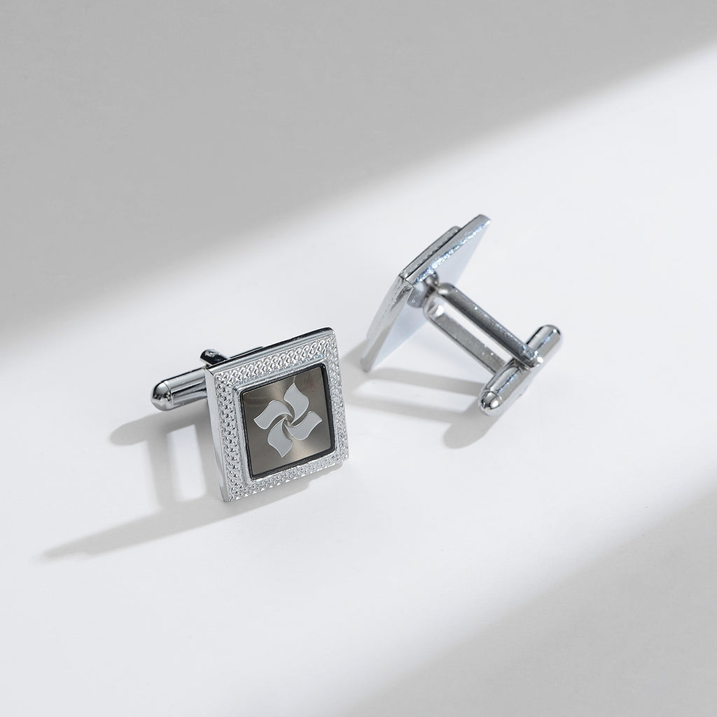 Daily Darcy Retro Patch Cufflinks en cuivre