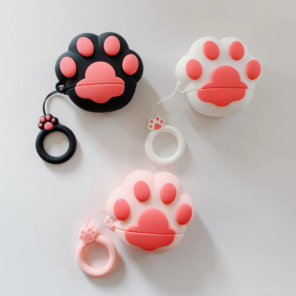Casque de protection en silicone Paw de chat Mignon