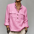 Blouse blanche à col V sophistiqué Femmes de style français Top
