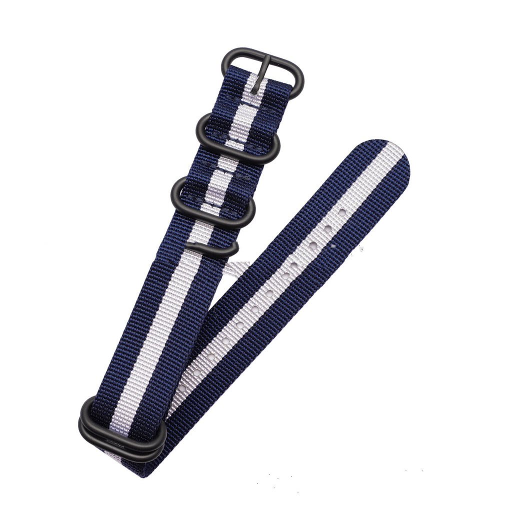 Convient pour le bracelet de montre en nylon de couleur solide