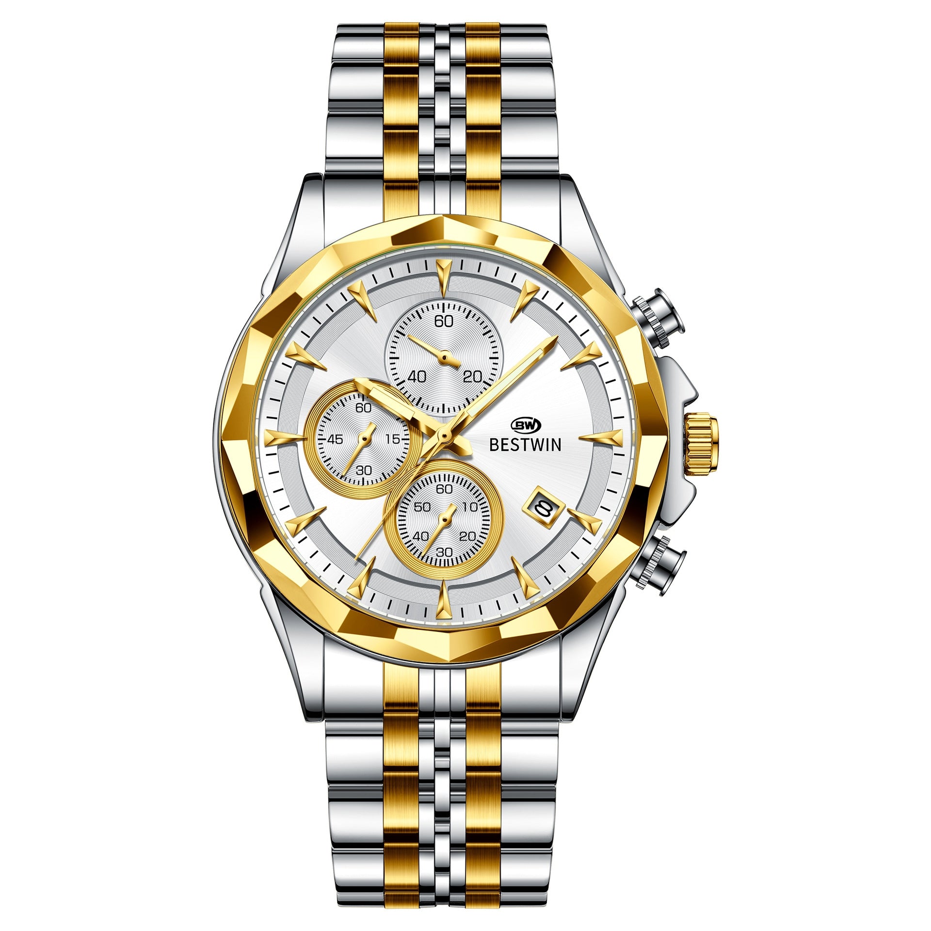 Homme Lumineux Montre personnalisée à six mains Élégante et accrocheuse