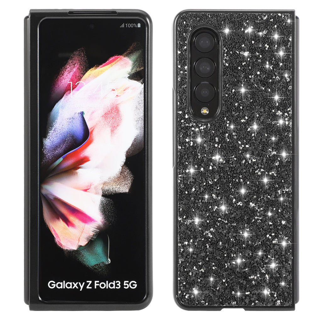 Électroplaquage de paillettes en poudre mijotant pliant shell phone Case