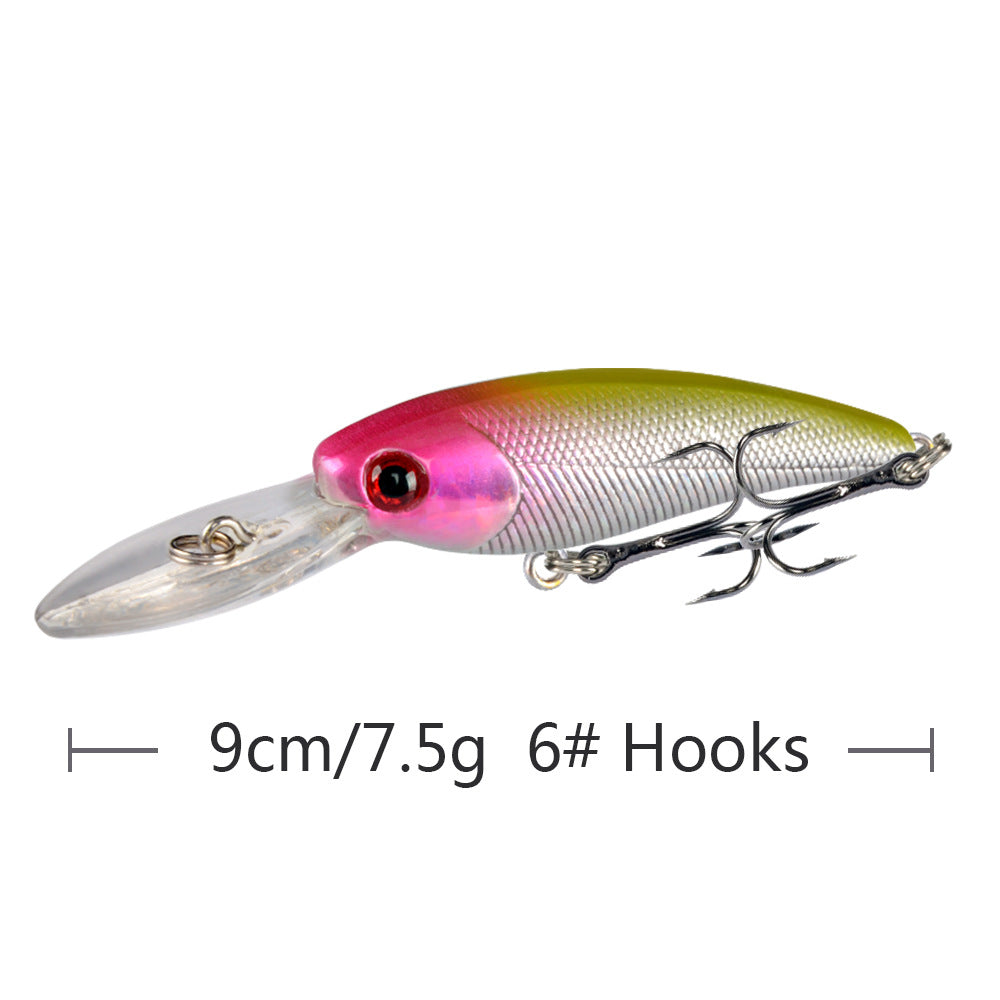 10 Couleur Minorua Bait Plastic Biomimetic Fausse Fausse Bait