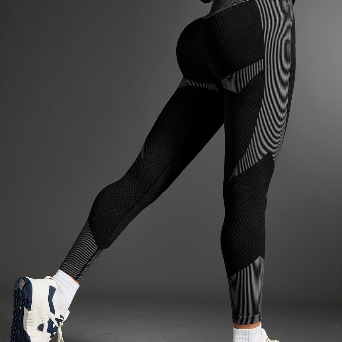 Yoga coupe-à-taille Amazon Tk Fitness Leggings Hydratant-Wicking Sportswear Femmes Polyester