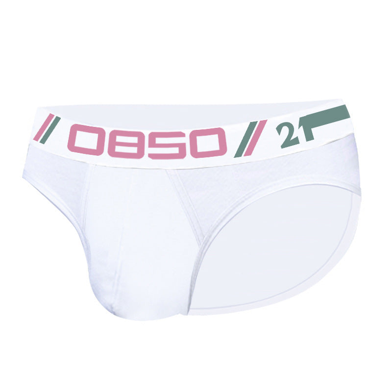 Sous-vêtements en coton pour hommes Sexy Confortable Respirant Solid Couleur Basse Taille Convex