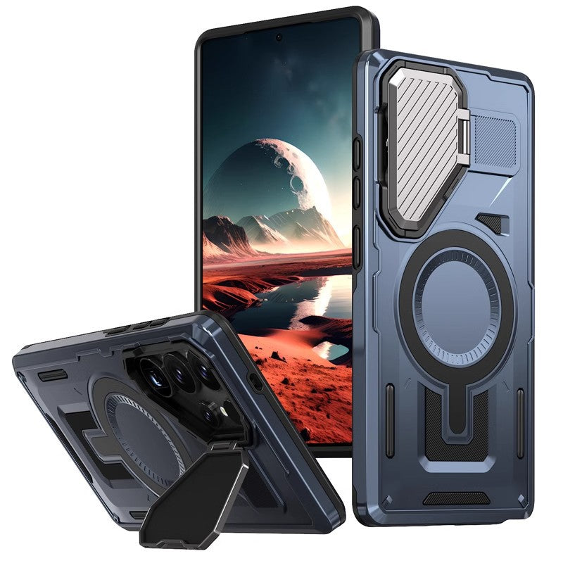 Bouclier boîtier de protection de téléphone objectif boîtier anneau magnétique