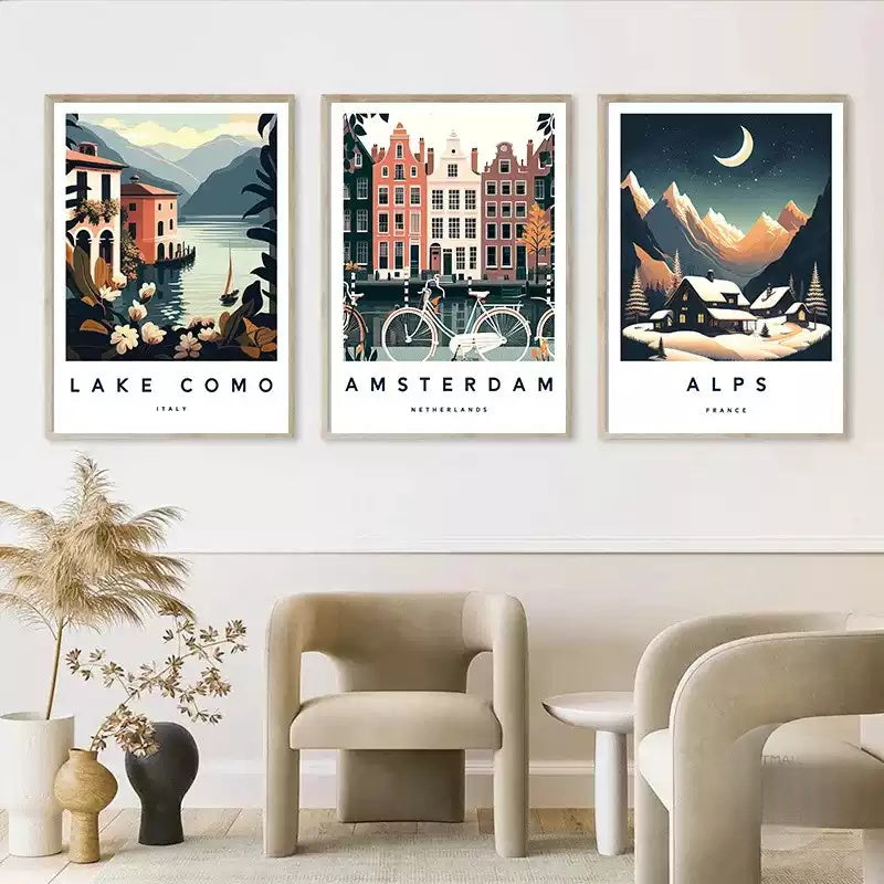 Décoration d'affiche de la ville européenne de voyage de Florence