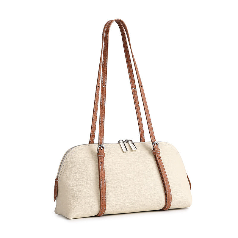 Leather véritable simple Commuter élégant sac de fourre-tout