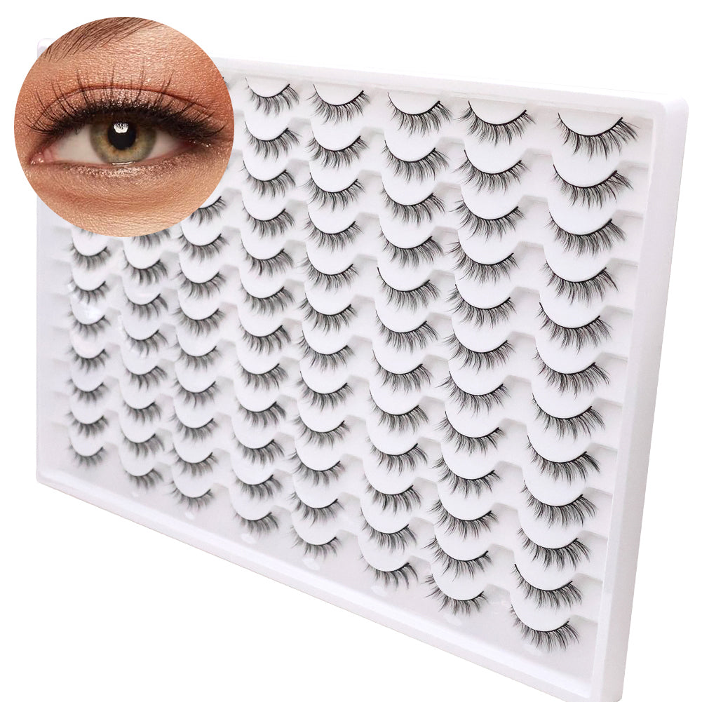 Les faux cils 3D sont multicouches