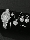 Ensemble de montres haut de gamme à la mode incrustées de diamants