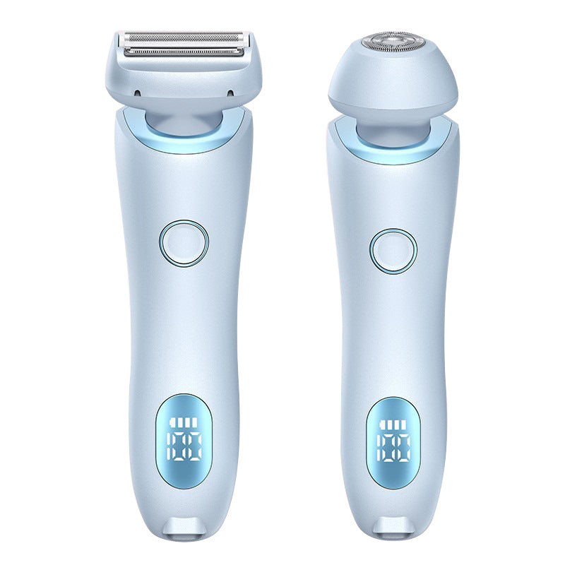 2 En 1 Epilateur Épilatateur USB Comprimeur Rechargeable Femmes Corps Razor Face Jambe Armpit Bik