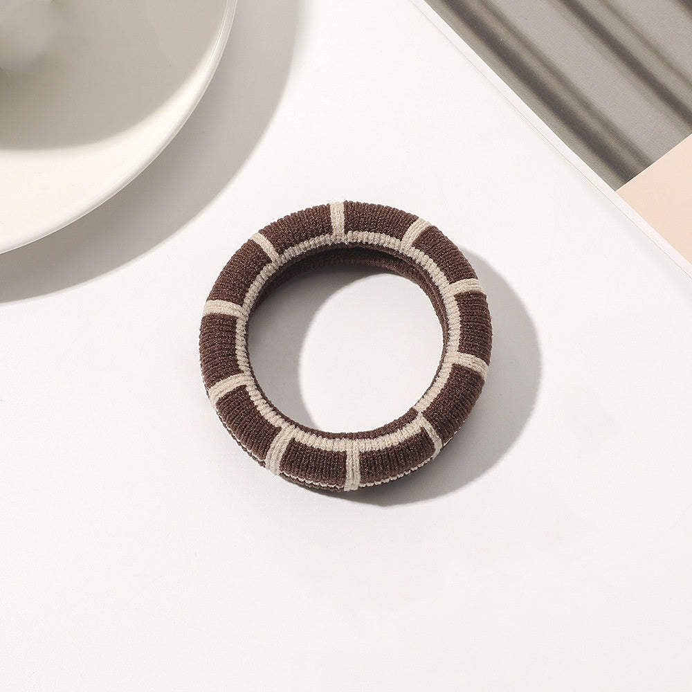 Serviette en caoutchouc grossier Bracelet simple anneau de cheveux