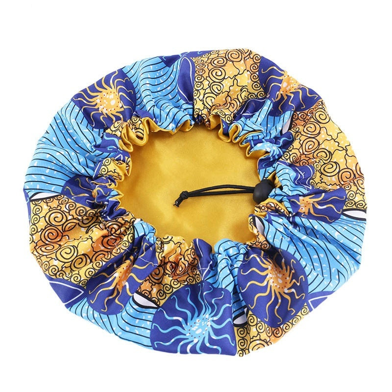 Chapeau rond double couche imprimé