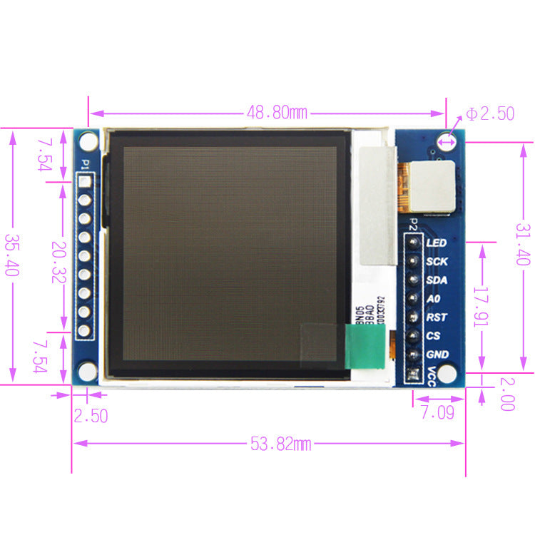 1.6 Inch SPI Port série écran LCD TFT Module 130130 Transfective et transfective