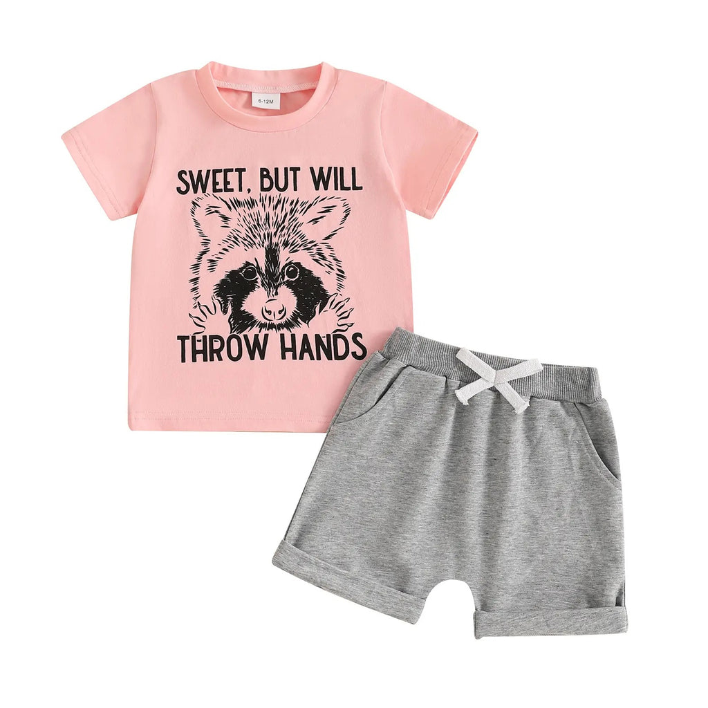 Personalized Panda Print Outfit for Boys and Girls