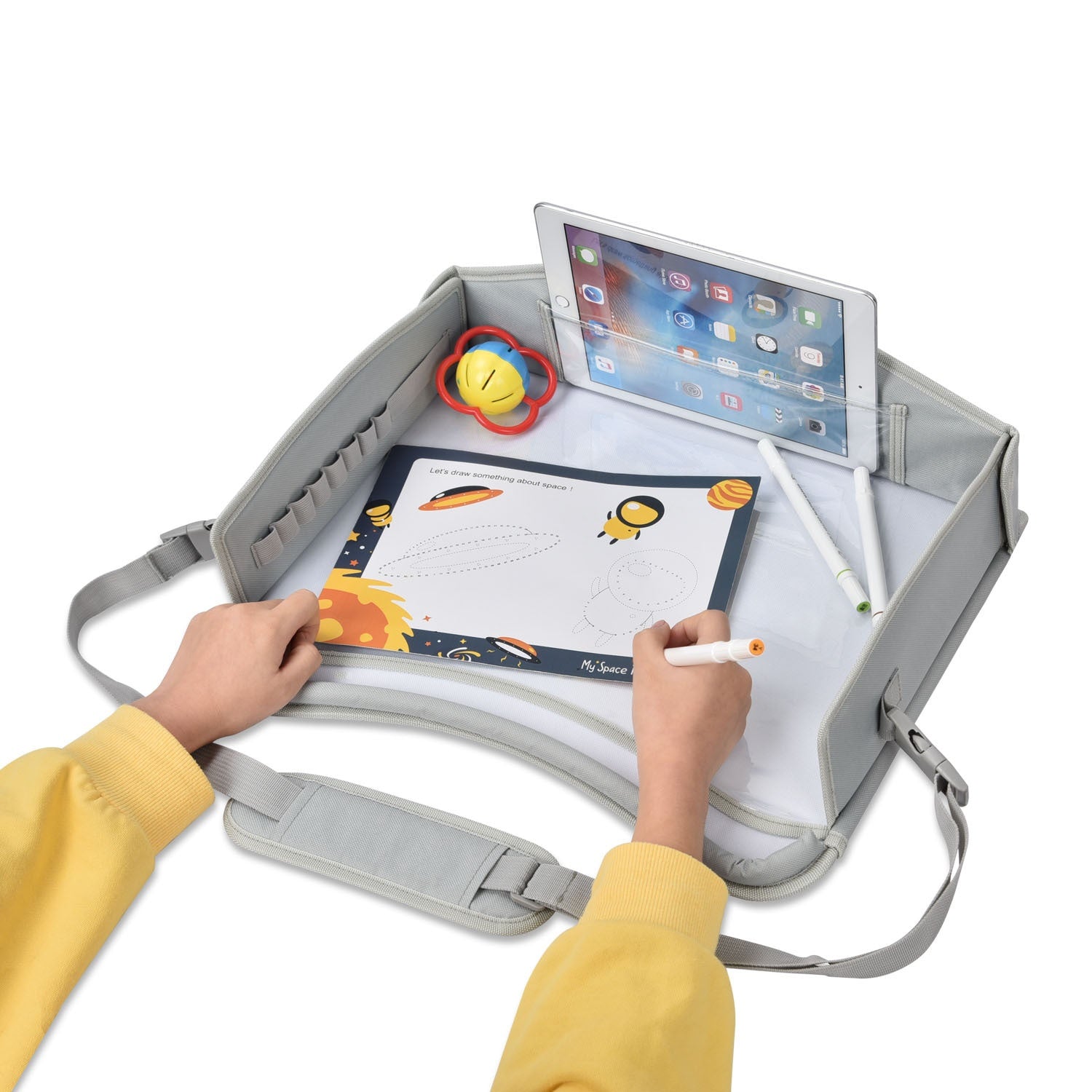 Toile de dessin de voiture pour enfants Tray Conseil de dessin de voiture Voyage Artboard Sac simple