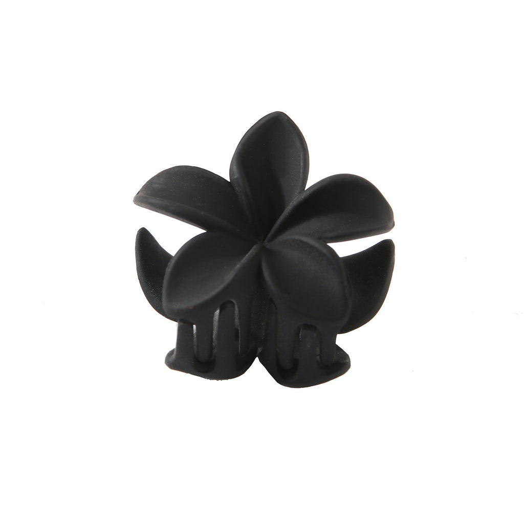 Candy Couleur plume rouge Couleur solide Fleurs en plastique Barrettes