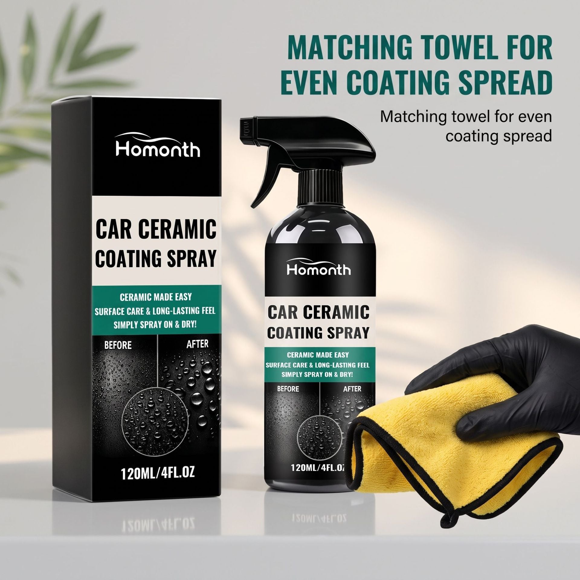 HOMONTH Nano Automotive Coating Spray Un spray pratique pour le nettoyage et le polissage quotidien