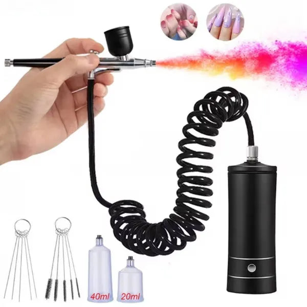 Mini Airbrush sans fil Portable Set Spray Gun avec compresseur