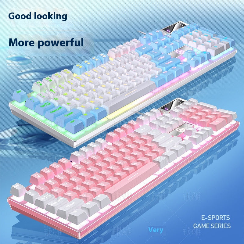 K500 jeu filaire couleur matching machine lumineuse Touch ordinateur de bureau clavier
