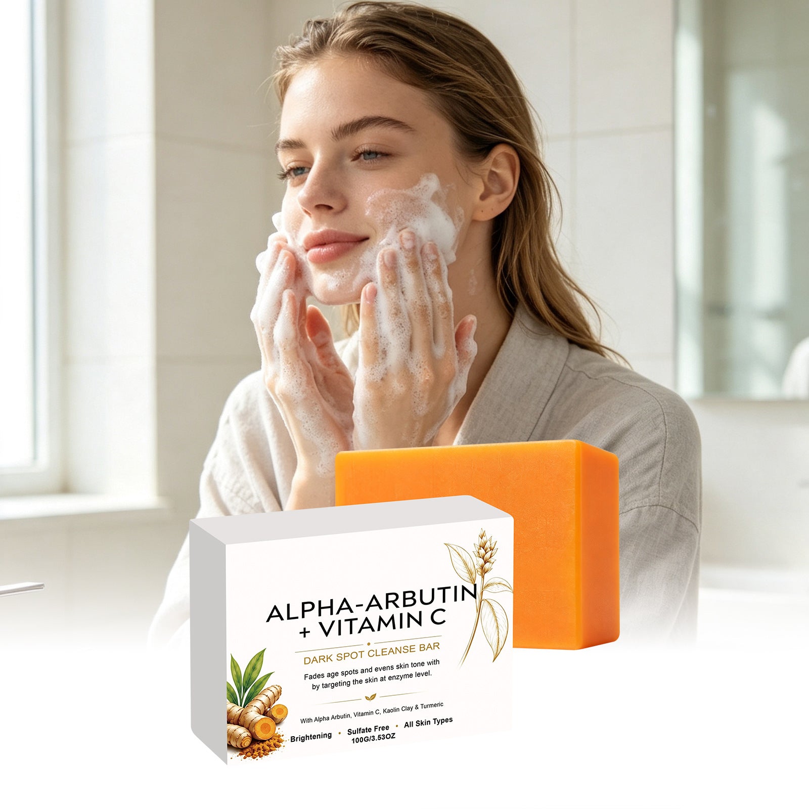 Savon nettoyant visage allégé