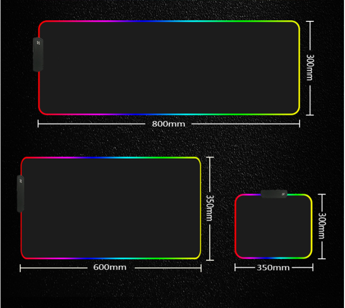 RGB Mouse Pad Lumineux Mouse Pad Led Mouse Pad