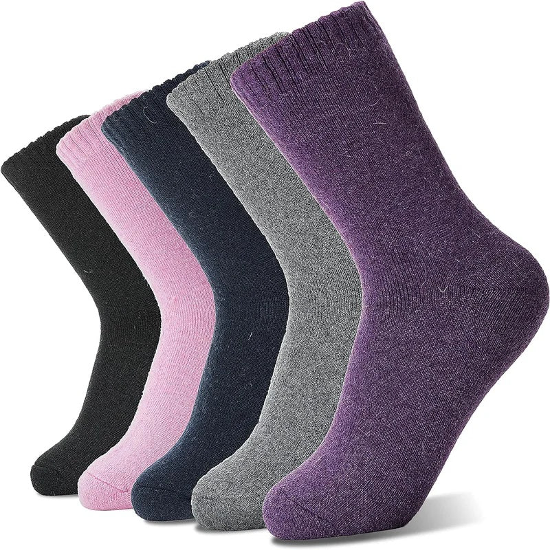 Chaussettes à tube en cachemire épaissies de laine chaude unisexe à froid