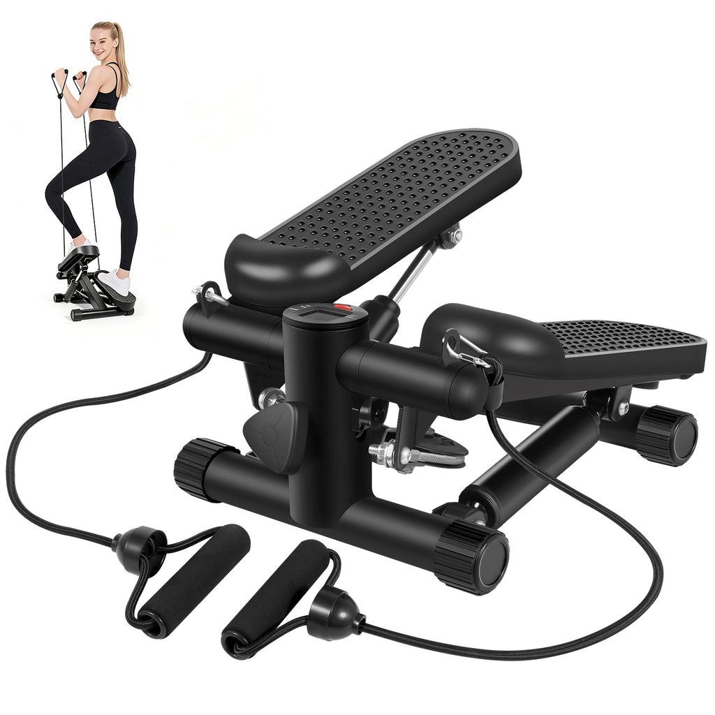 Mini étape d'exercice avec bandes de résistance Et l'équipement de fitness à domicile de moniteur LCD