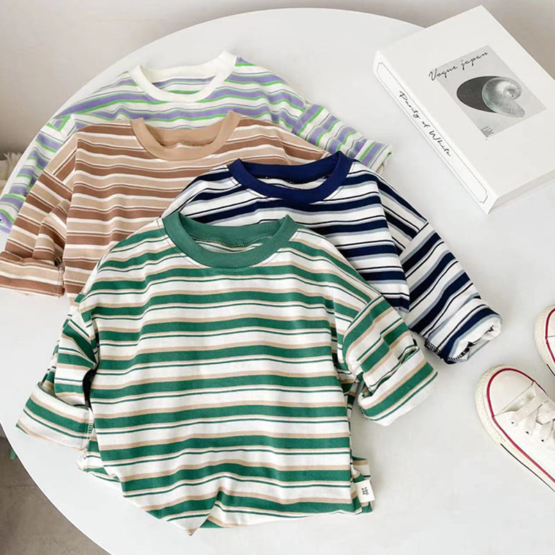 T-shirt vintage rayé pour enfants