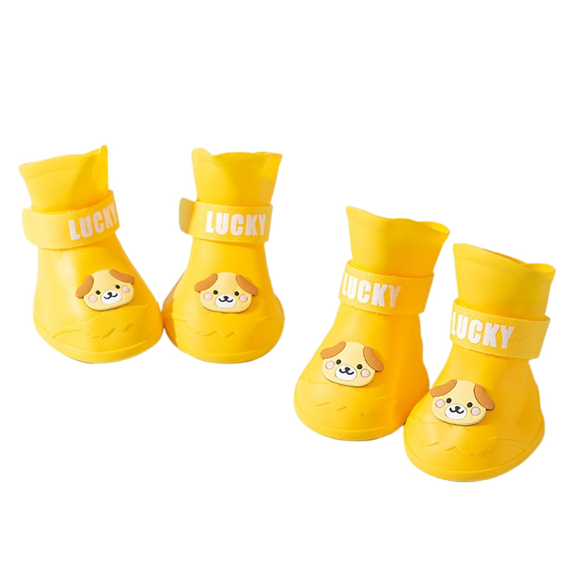 Rainshoe en caoutchouc antidérapant imperméable pour animaux de compagnie