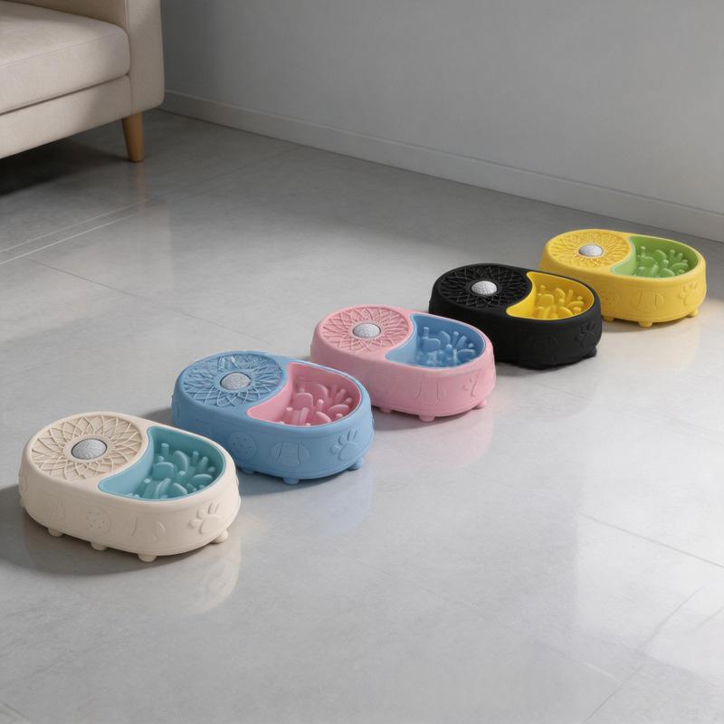 Animaux de compagnie Rolling Dog Locking Bowl