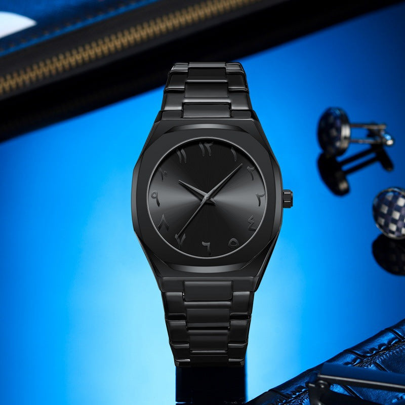 Haute qualité en alliage arabe cadran montre imperméable pour hommes