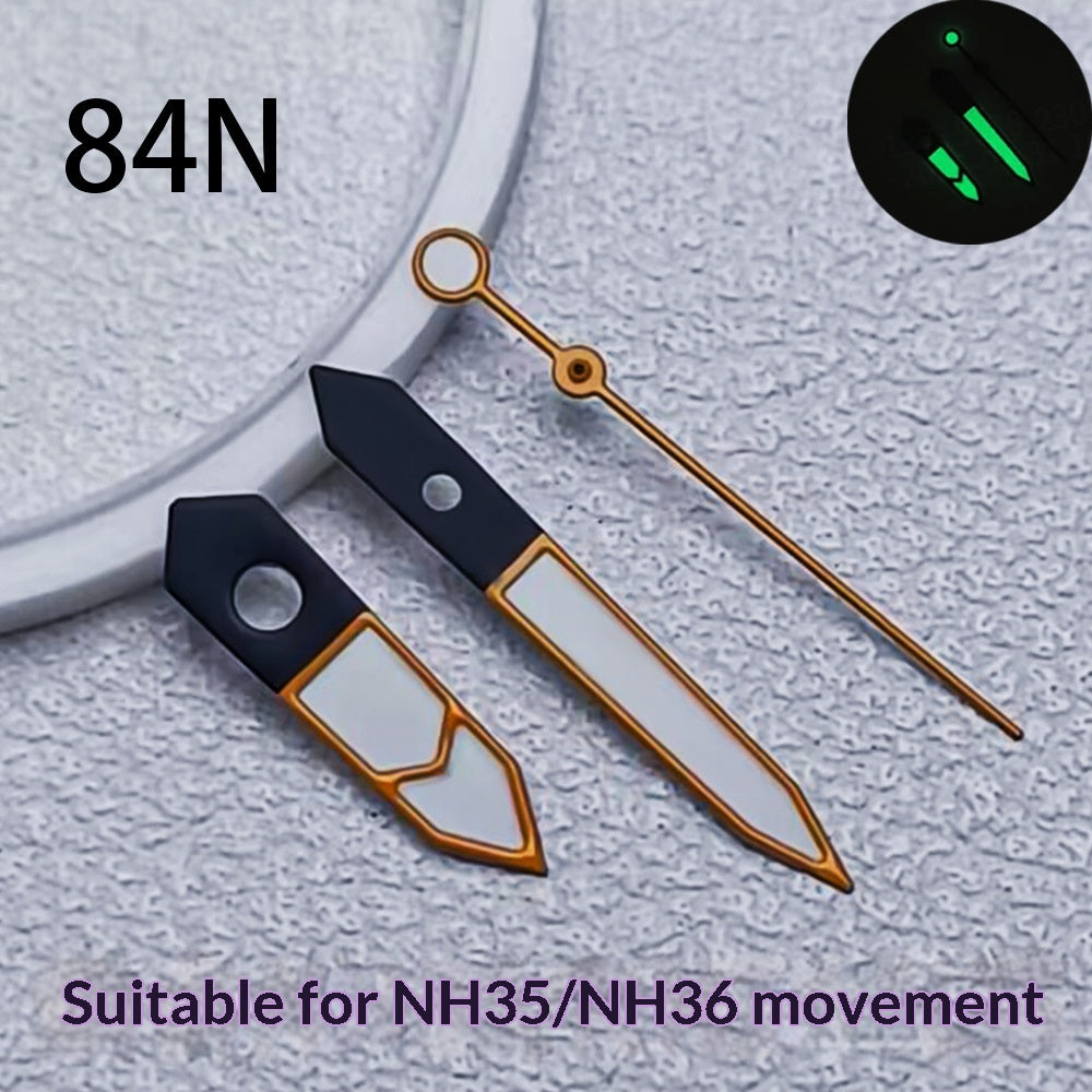 Accessoires de montre mains modifiées Compatible avec NH35NH36 Mouvements Luminous Watch Ha