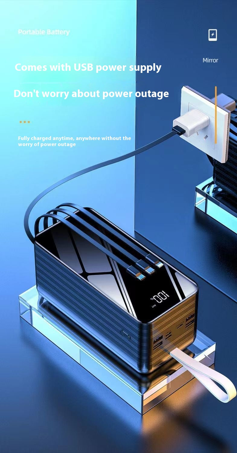 Super grande capacité avec câble Mah Power Bank Dortoir d'extérieur à charge rapide