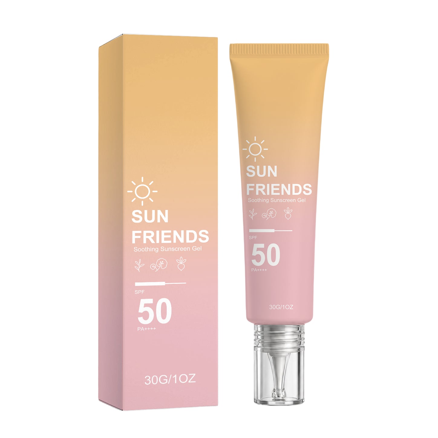 Gel d'écran solaire apaisant